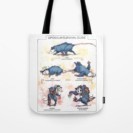 Opossum Survival Guide Tote Bag