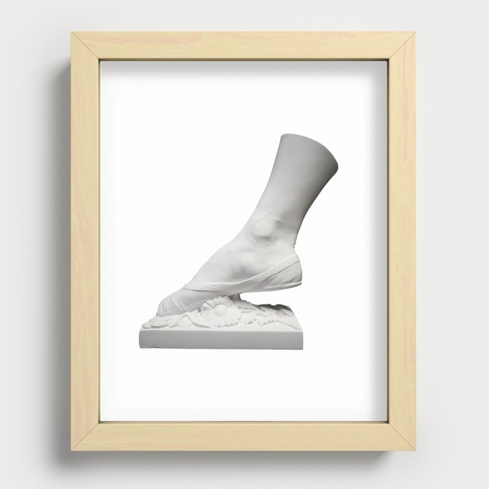 Ballet dancers foot Recessed Framed Print