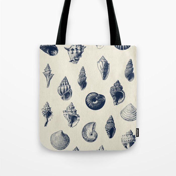 Vintage Seashell pattern Tote Bag