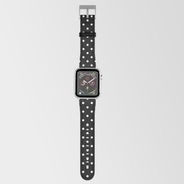 Mini Licorice Black with White Polka Dots Apple Watch Band