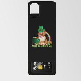 Cat St. Catricks Day Shamrock Saint Patrick's Day Android Card Case
