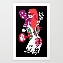 Blinded to Her Beauty Art Print