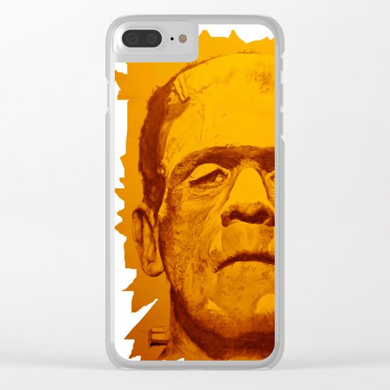 The creature - orange Clear iPhone Case