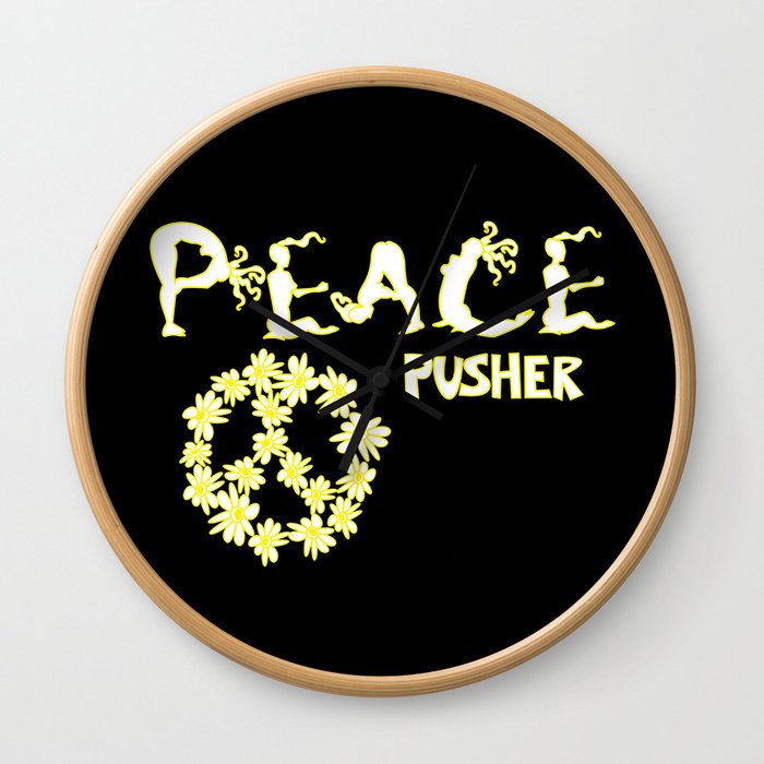 Peace Pusher Wall Clock