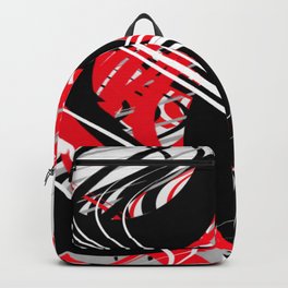 life silver white red black abstract geometric digital painting Backpack | Pattern, White, Art, Rojo, Black, Geometric, Silver, Modern, Abstracto, Arte 