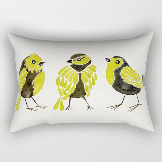 Goldfinches Rectangular Pillow