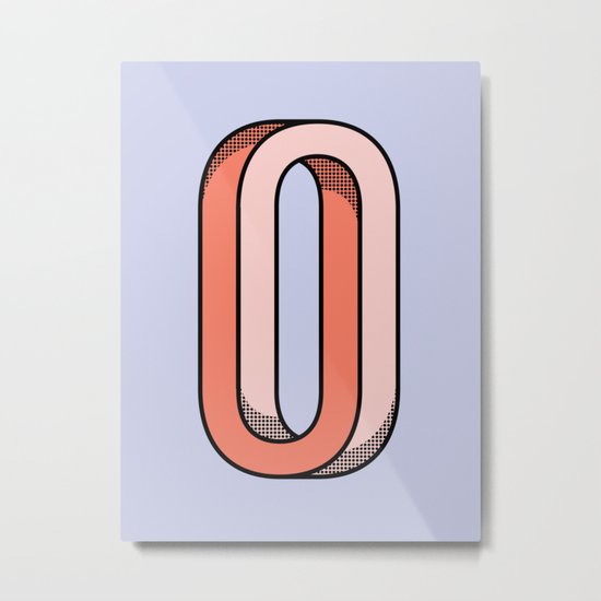 Looped Metal Print