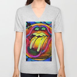 Rolling Stones V Neck T Shirt