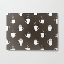 Coffees Metal Print | Coffeemugmugs, Hotcoffee, Minimalism, Coffee, Cupofcoffee, Coffeekitchendecor, Drawing, Mochalatte, Americano, Coffeeshop 
