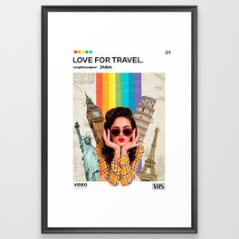 Love For Travel Framed Art Print