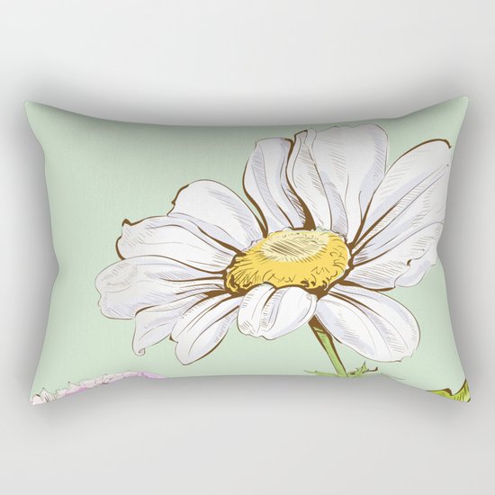 Flowers 103 Rectangular Pillow