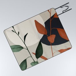 Abstract Art /Minimal Plant 61 Picnic Blanket