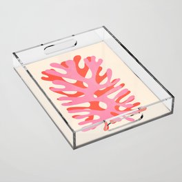 Sea Leaf: Matisse Collage Peach Edition Acrylic Tray