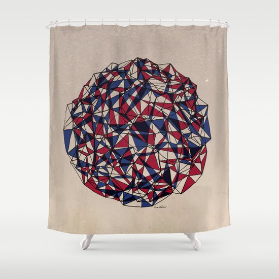 - red blue - Shower Curtain