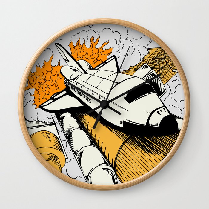 Space Shuttle Launch Wall Clock