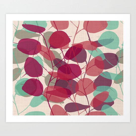 Lunaria purple Art Print