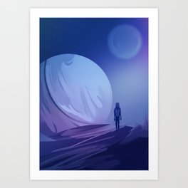 Moon Landing Art Print