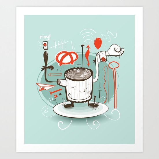 Easily Distracted Art Print
