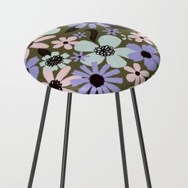 loose light floral Counter Stool