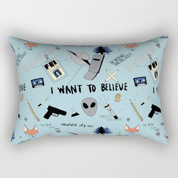 I Want To Believe Rectangular Pillow