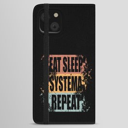 Systema Saying funny iPhone Wallet Case