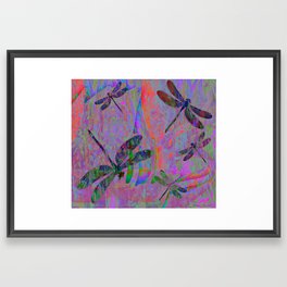 Dragonfly Opal Framed Art Print