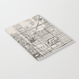 Rancho Cucamonga USA City Map - Minimal Aesthetic Notebook