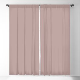 Dressy Rose dusty mauve pink solid color modern abstract pattern  Blackout Curtain