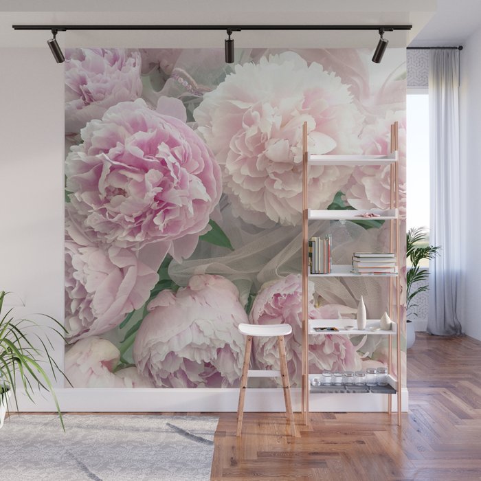 Shabby Chic Pastel Pink Peonies Wall Art Peonies Home Decor Wall
