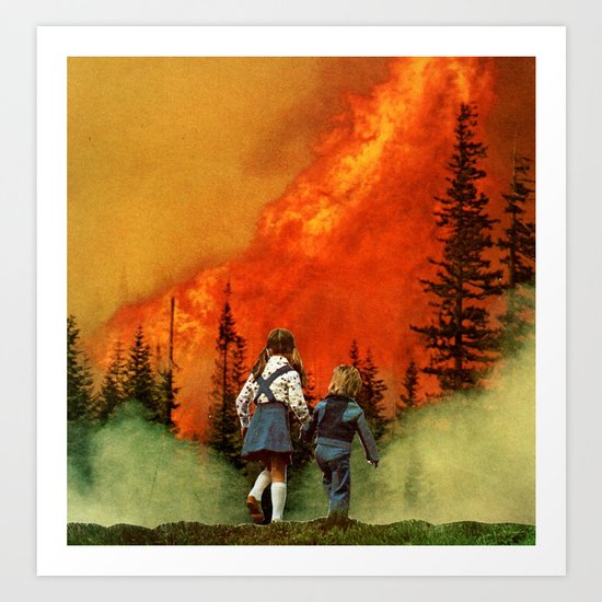 forest fire (2012) Art Print