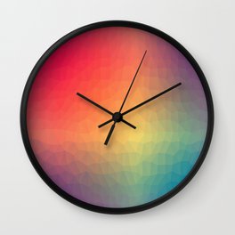 Colored Pattern Wall Clock