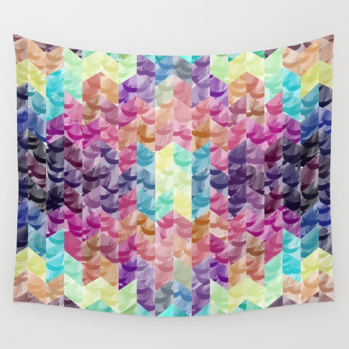 Crystal geometric Background Wall Tapestry