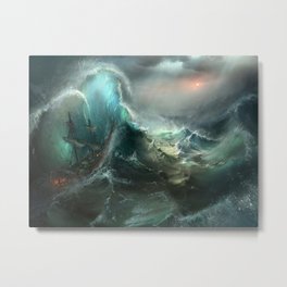 Stormy Seas Metal Print