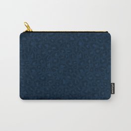 Leopard Print 2.0 - Navy Blue Carry-All Pouch