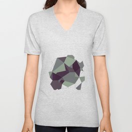 Low Poly Abstract V Neck T Shirt