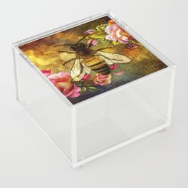 Honey bee floral vintage dream Acrylic Box