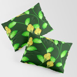 Yellow & Green Color Floral & Funar Design Pillow Sham