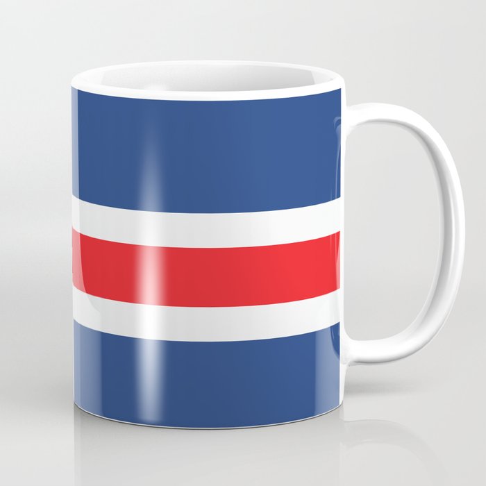 Iceland Flag Print Icelander Country Pride Patriotic Pattern Coffee Mug
