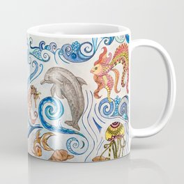 Ocean Zentangle Coffee Mug