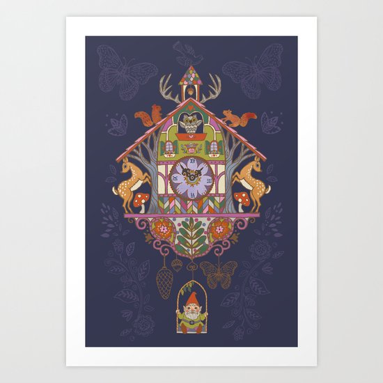 Woodland Cuckoo Art Print