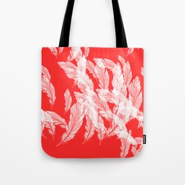 Pink feathers Tote Bag