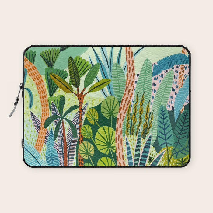 Malaysian Jungles Laptop Sleeve by Ambers Textiles Society6