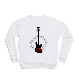 Black Guitar Crewneck Sweatshirt