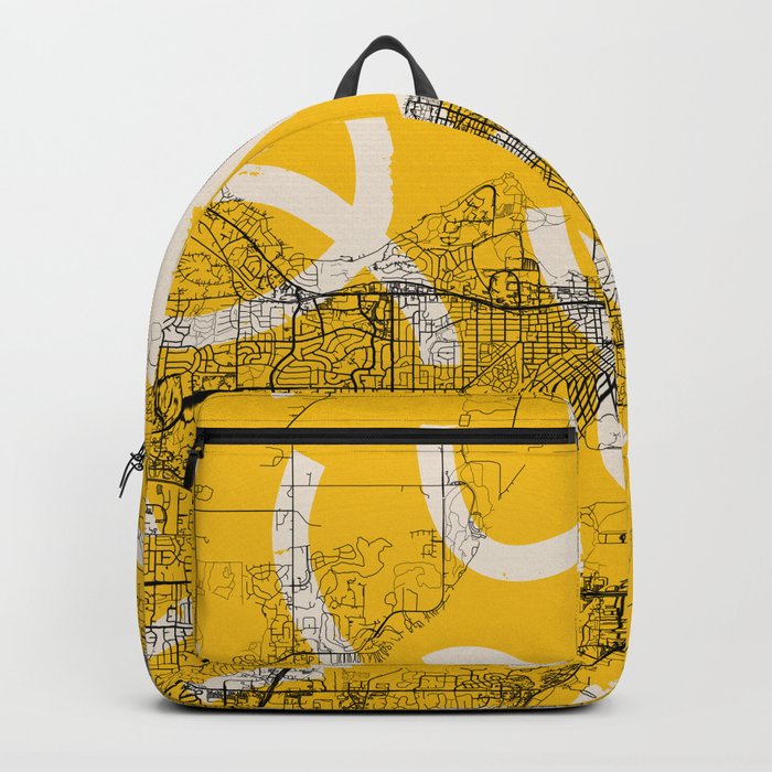 Madison City Map Collage Backpack