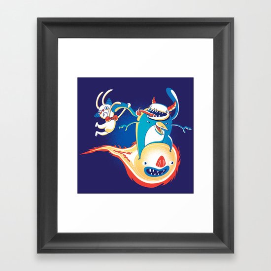 Monsteroid! Framed Art Print