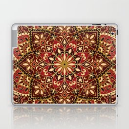 Ornamental Ethnic Bohemian Pattern XI Golden Spice Laptop Skin