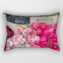 Paris Marché Flower Piles Rectangular Pillow