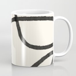 Thick Continuous Line Series 7 | Boho Home Decor, Modern Wall Art, Continuous Line Art, Contour Line Coffee Mug