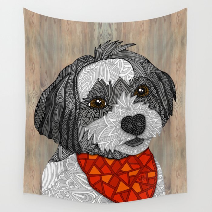 Max the Havanese Wall Tapestry