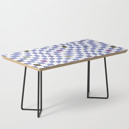 Very peri olive twisted checker pattern Coffee Table